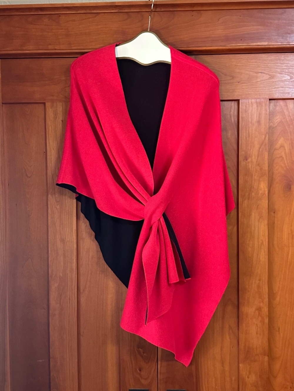 Ravel Red & Black Shawl